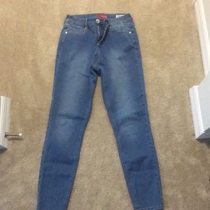 Guess High Waisted Skinny Blue Jeans